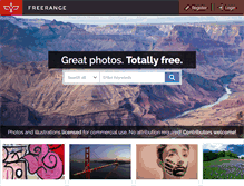Tablet Screenshot of freerangestock.com
